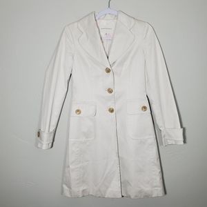 NEW Banana Republic Trench Coat Size S Cream